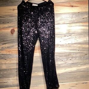 Maison common pants, sequence, black